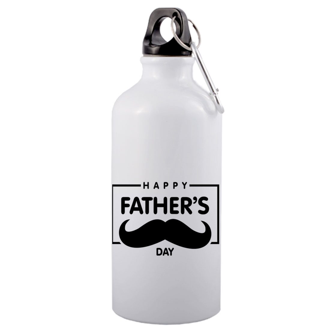 COLORYARD Aluminium White Water Bottle ( 600 ml Set of 1 )
