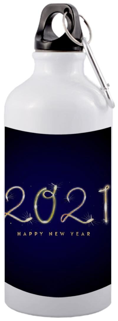 

COLORYARD Aluminium White Water Bottle ( 600 ml Set of 1 )