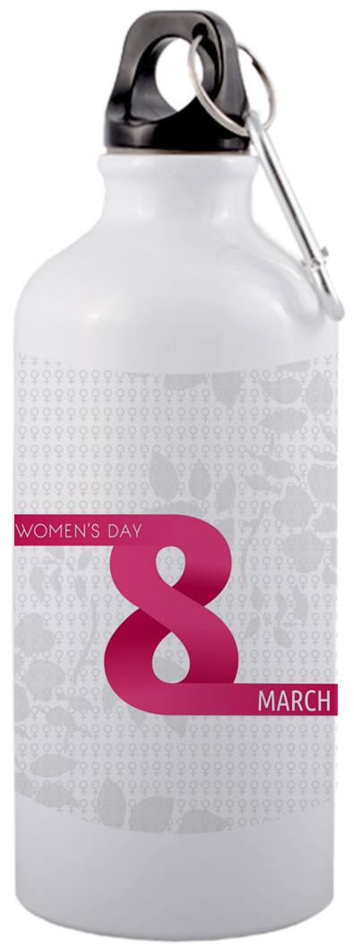 

COLORYARD Aluminium White Water Bottle ( 600 ml Set of 1 )