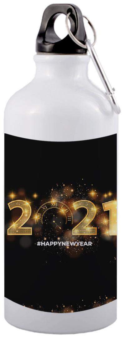 

COLORYARD Aluminium White Water Bottle ( 600 ml Set of 1 )