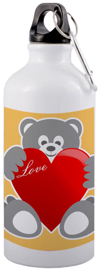 

COLORYARD Aluminium White Water Bottle ( 600 ml Set of 1 )