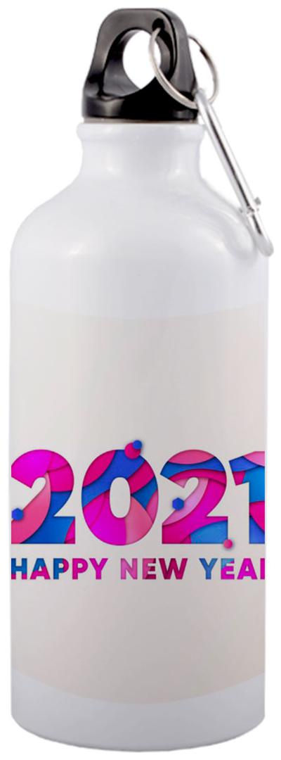 

COLORYARD Aluminium White Water Bottle ( 600 ml Set of 1 )