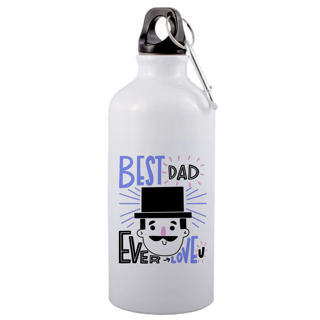 

COLORYARD Aluminium White Water Bottle ( 600 ml Set of 1 )