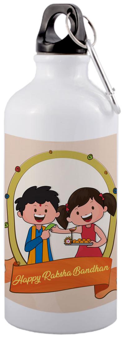 

COLORYARD Aluminium White Water Bottle ( 600 ml Set of 1 )