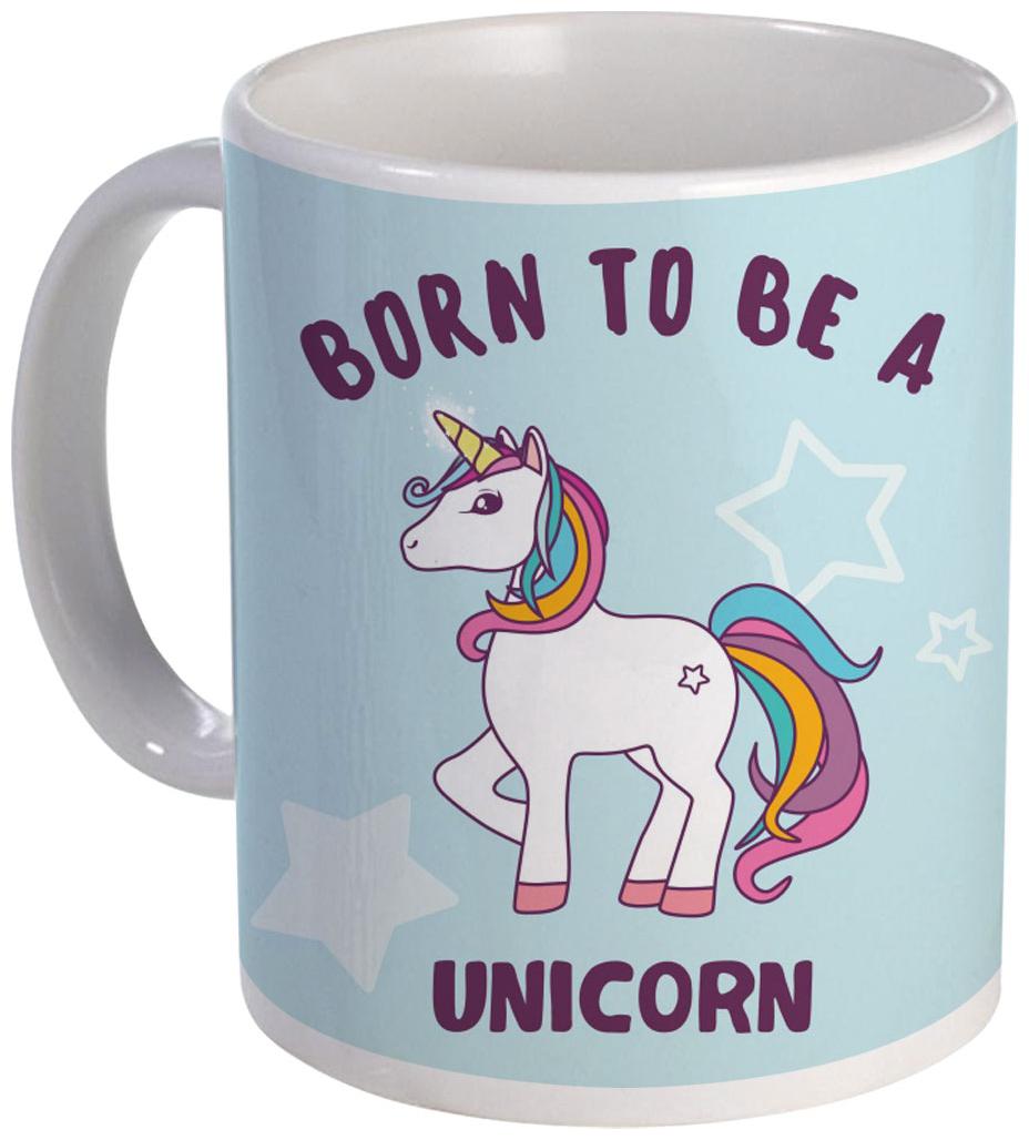

Coloryard Unicorn Background Design With Born To Be A Unicorn Quotes On White Ceramic Coffee Mug Unicorn Gift