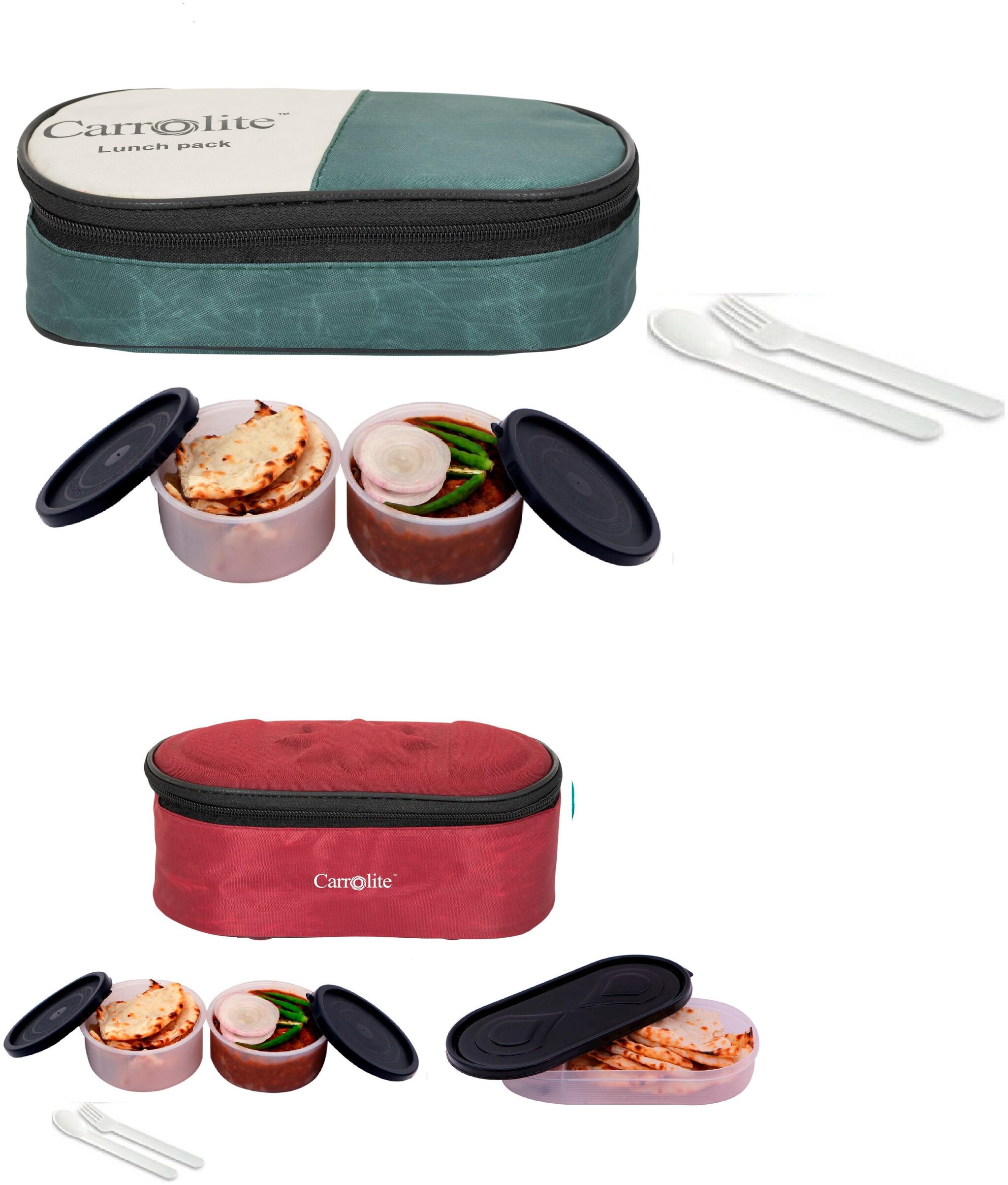 

Carrolite Assorted Lunch box ( Set of 1 1050 ml )