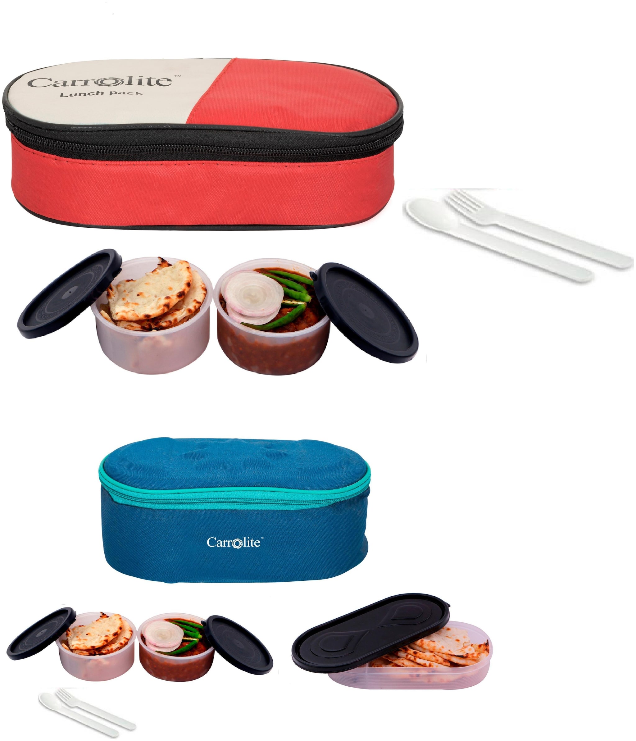 

Carrolite Assorted Lunch box ( Set of 1 1050 ml )