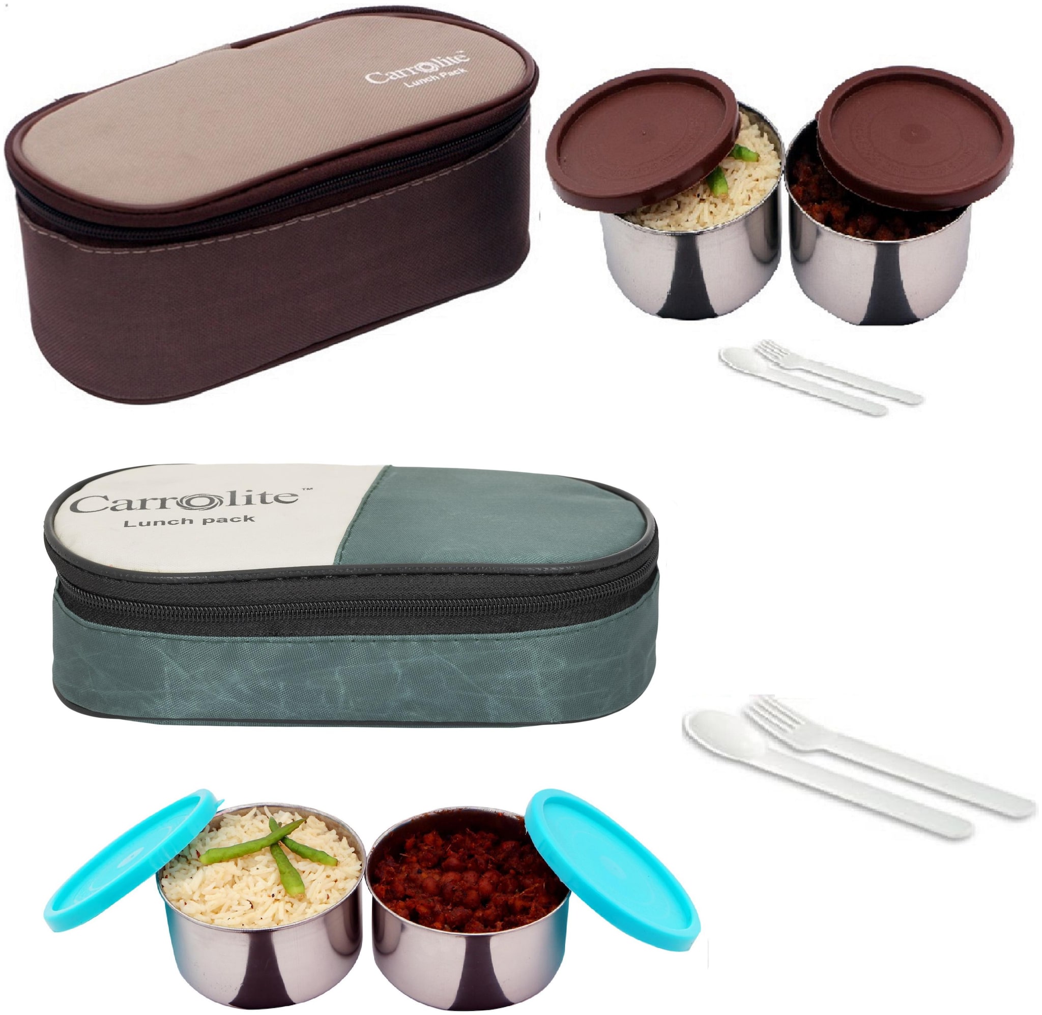 

Carrolite Multi Lunch box ( Set of 2 800 ml )