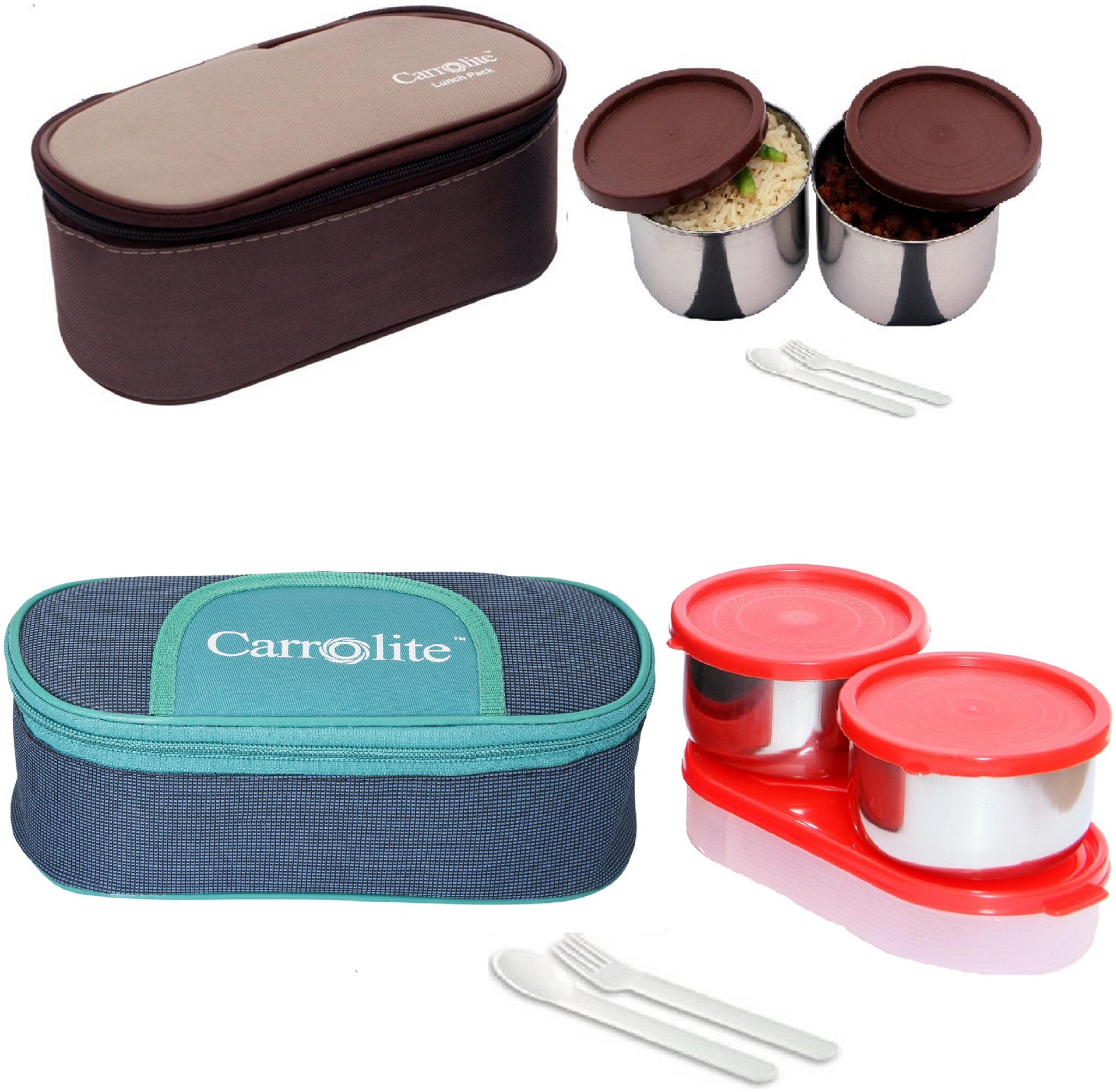 

Carrolite Multi Lunch box ( Set of 2 1050 ml )