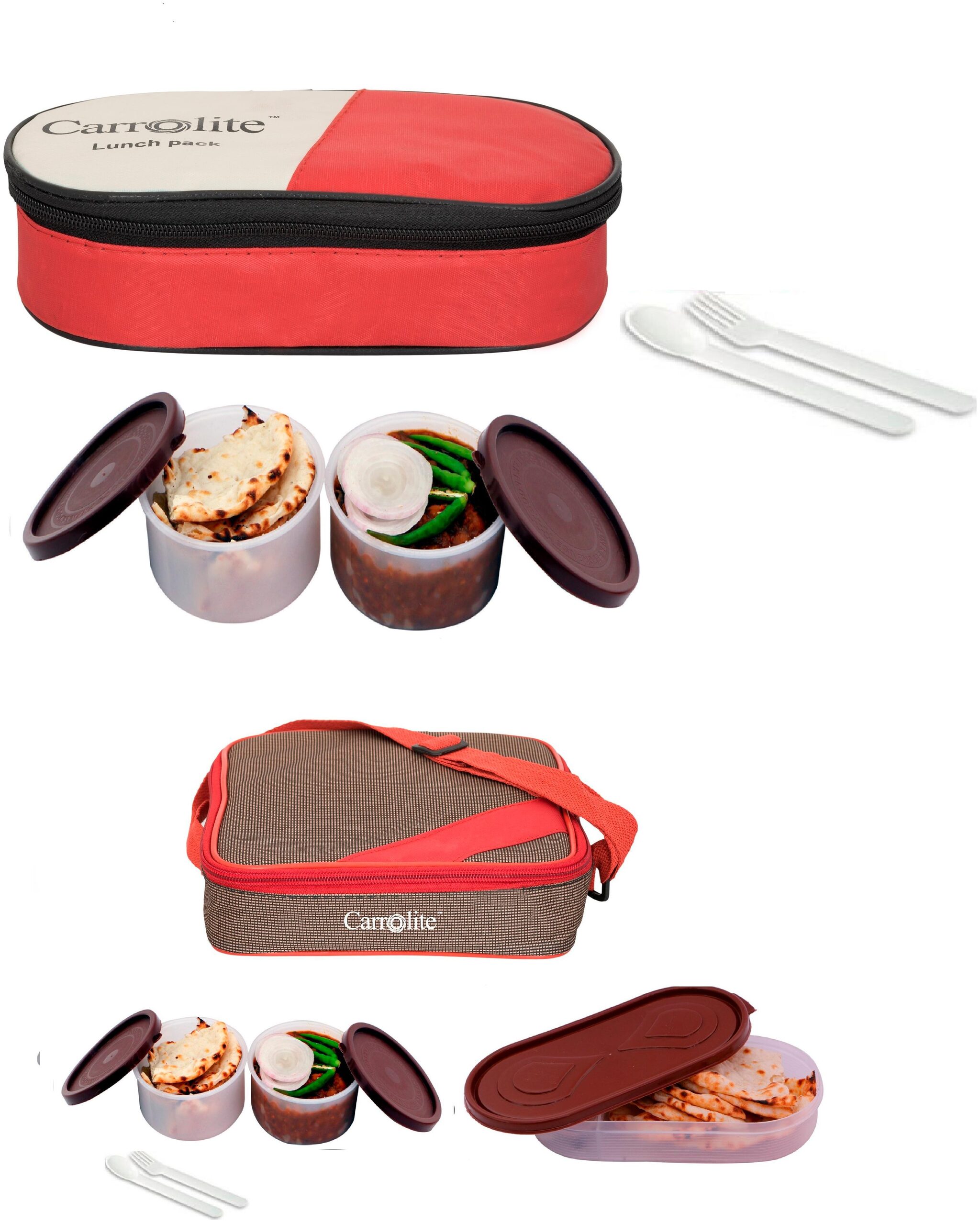 

Carrolite Assorted Lunch box ( Set of 1 1050 ml )