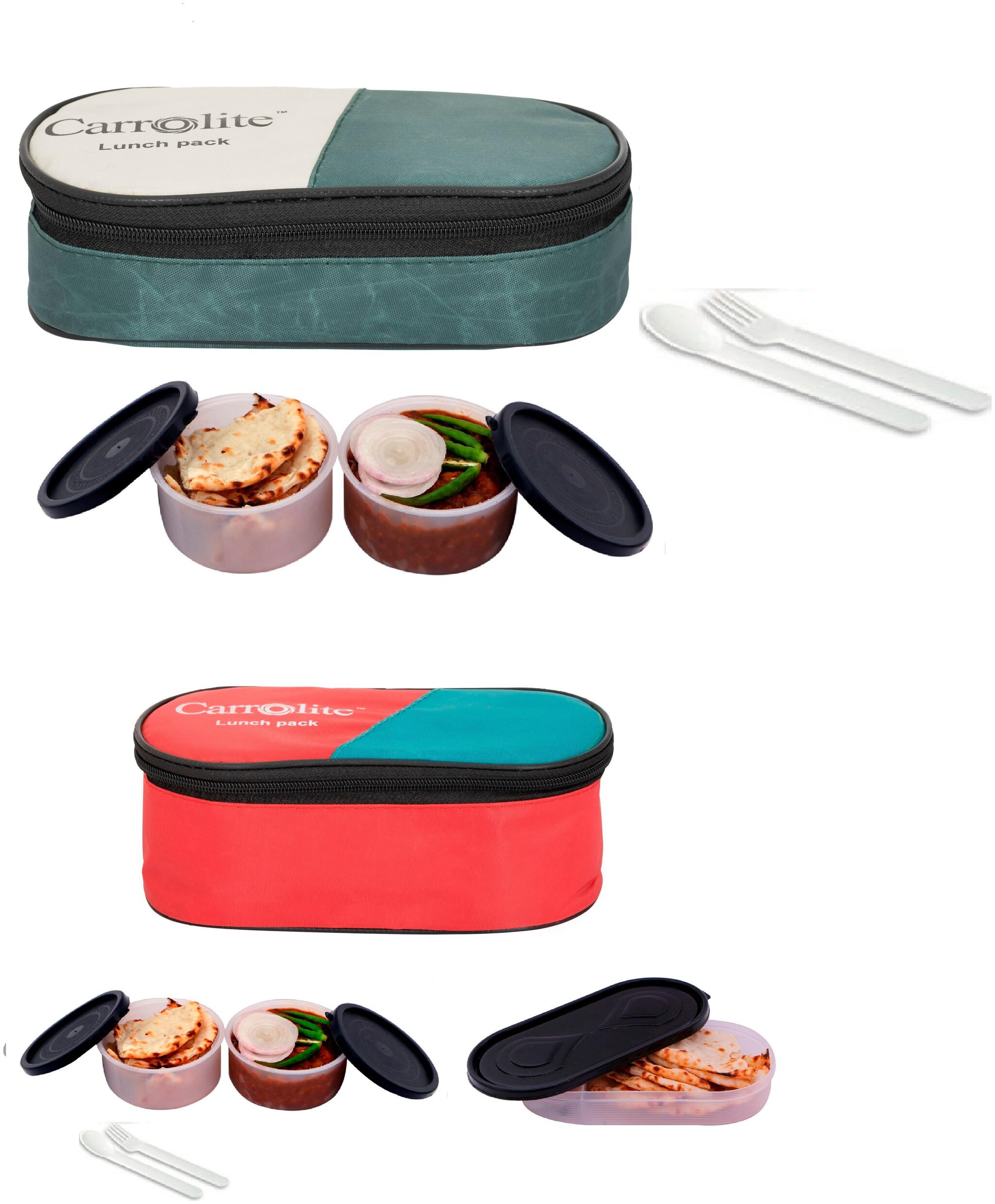 

Carrolite Assorted Lunch box ( Set of 1 1050 ml )
