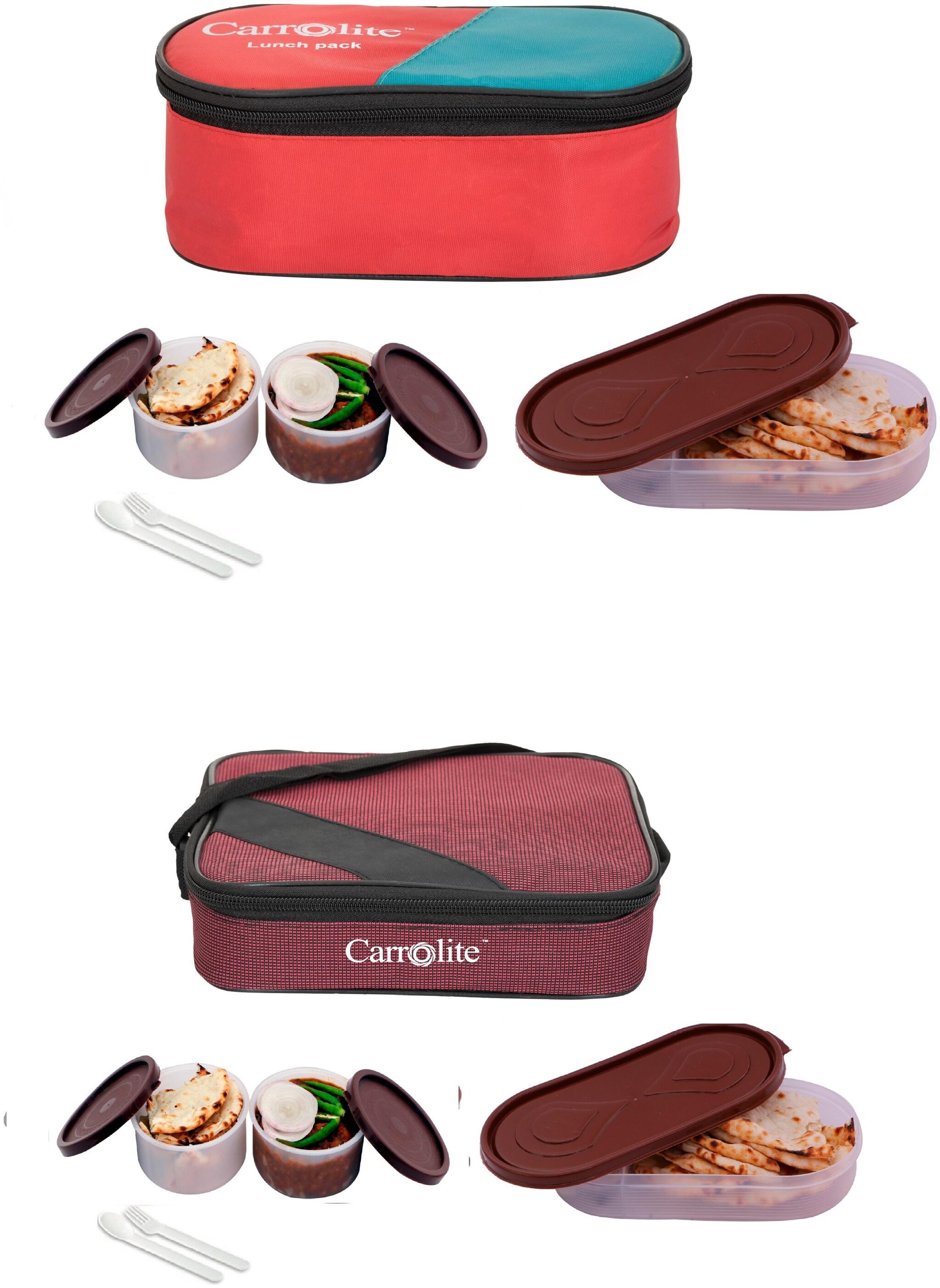 

Carrolite Assorted Lunch box ( Set of 1 1300 ml )