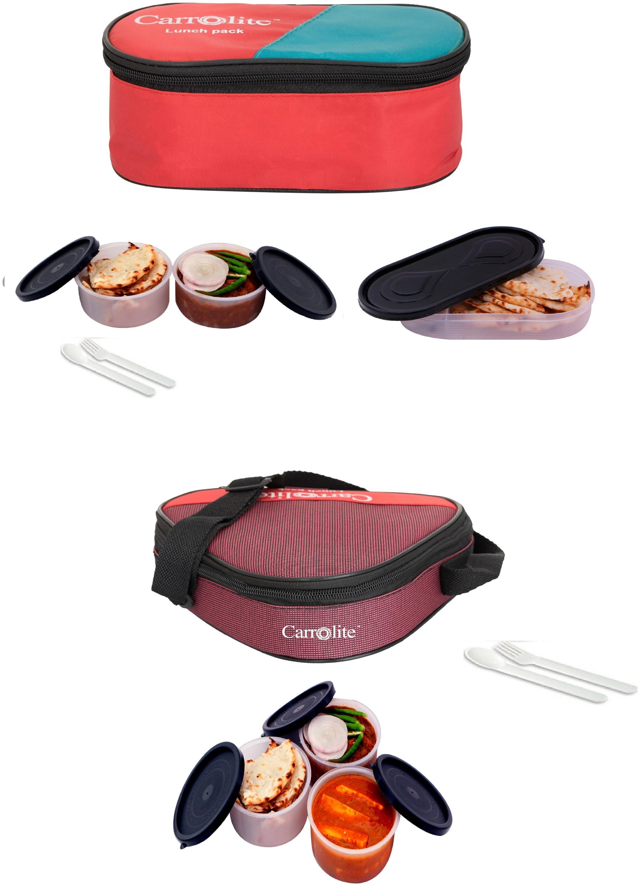

Carrolite Assorted Lunch box ( Set of 1 1250 ml )