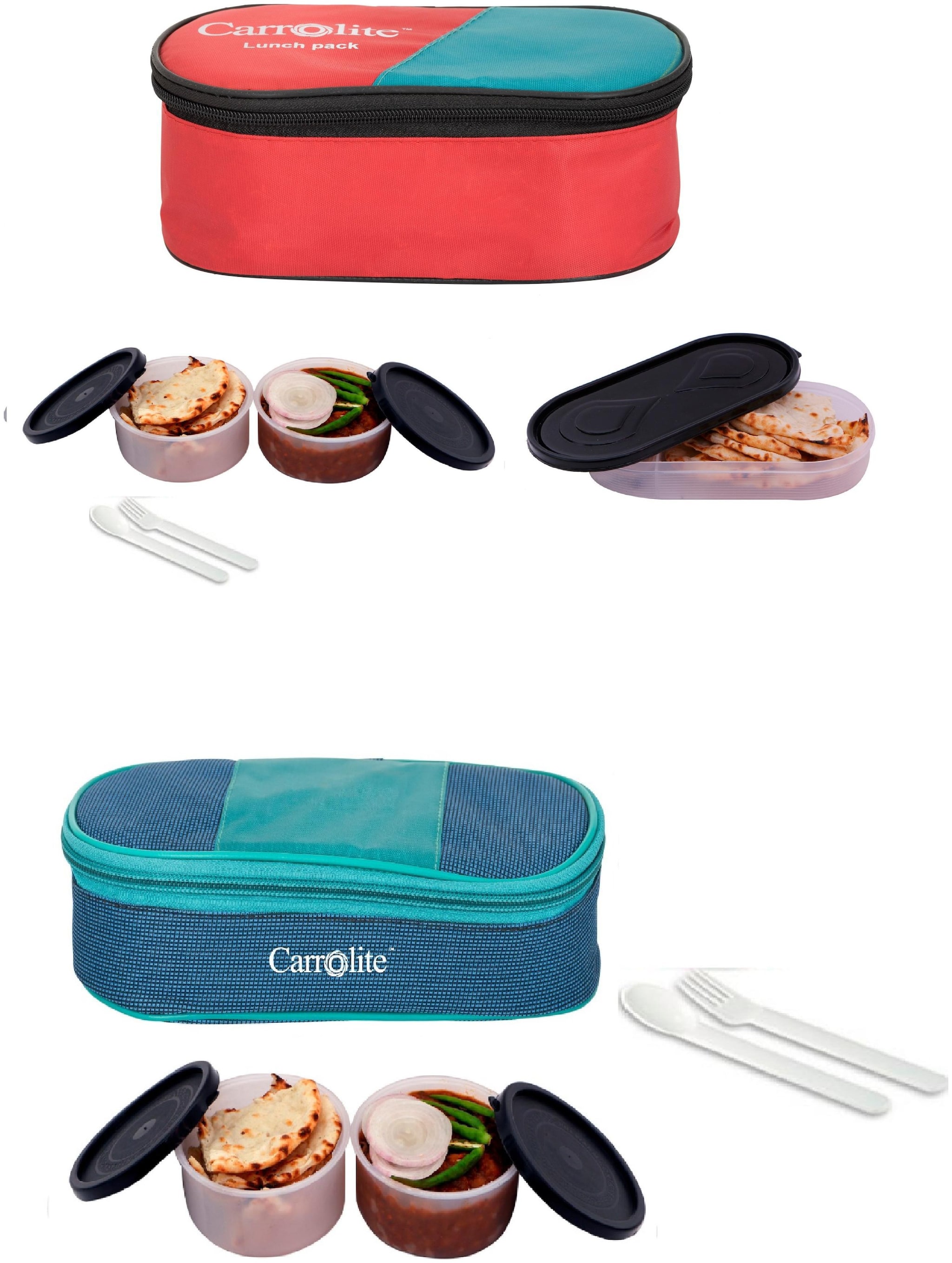

Carrolite Assorted Lunch box ( Set of 1 1050 ml )