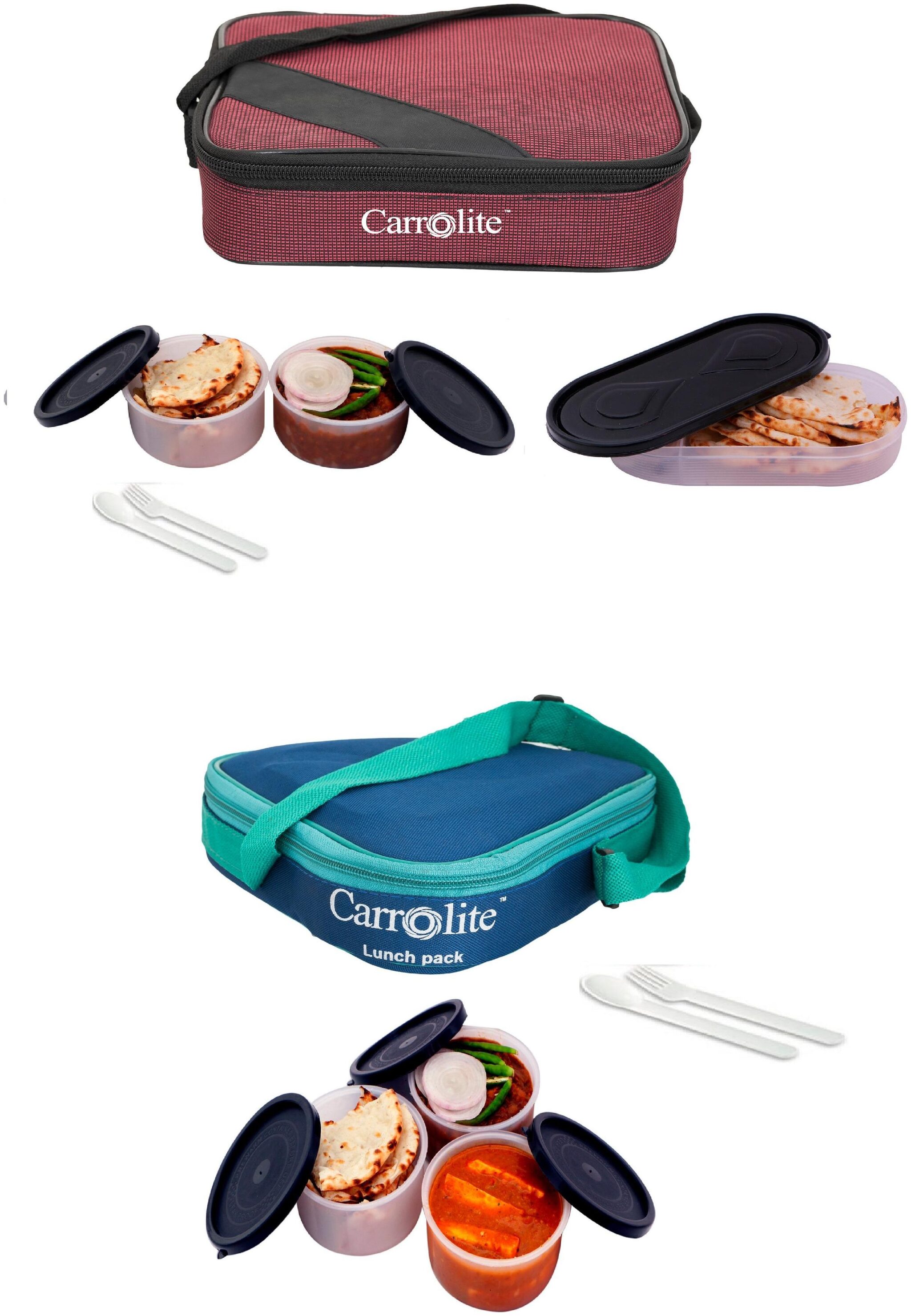 

Carrolite Assorted Lunch box ( Set of 1 1250 ml )