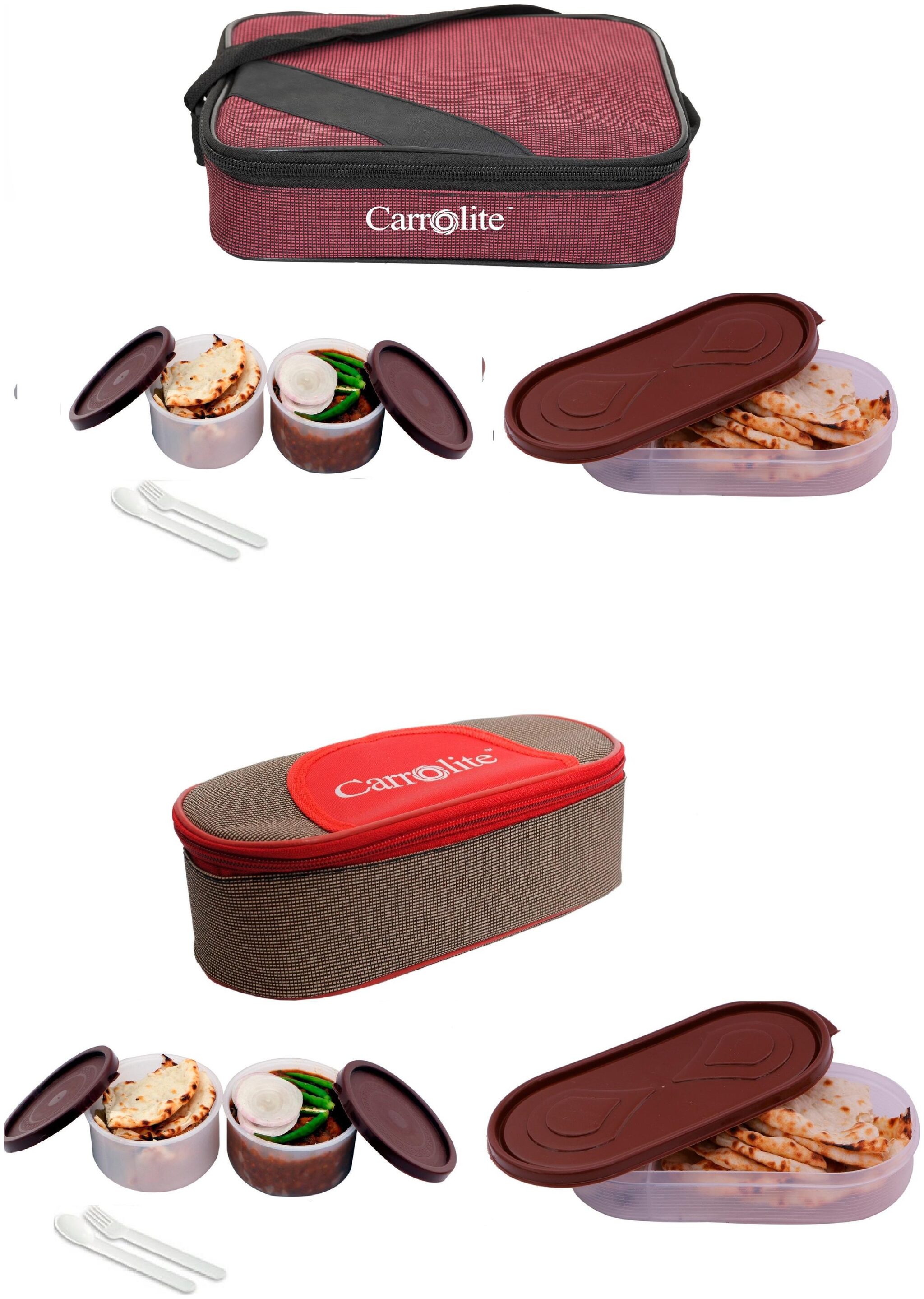 

Carrolite Assorted Lunch box ( Set of 1 1300 ml )