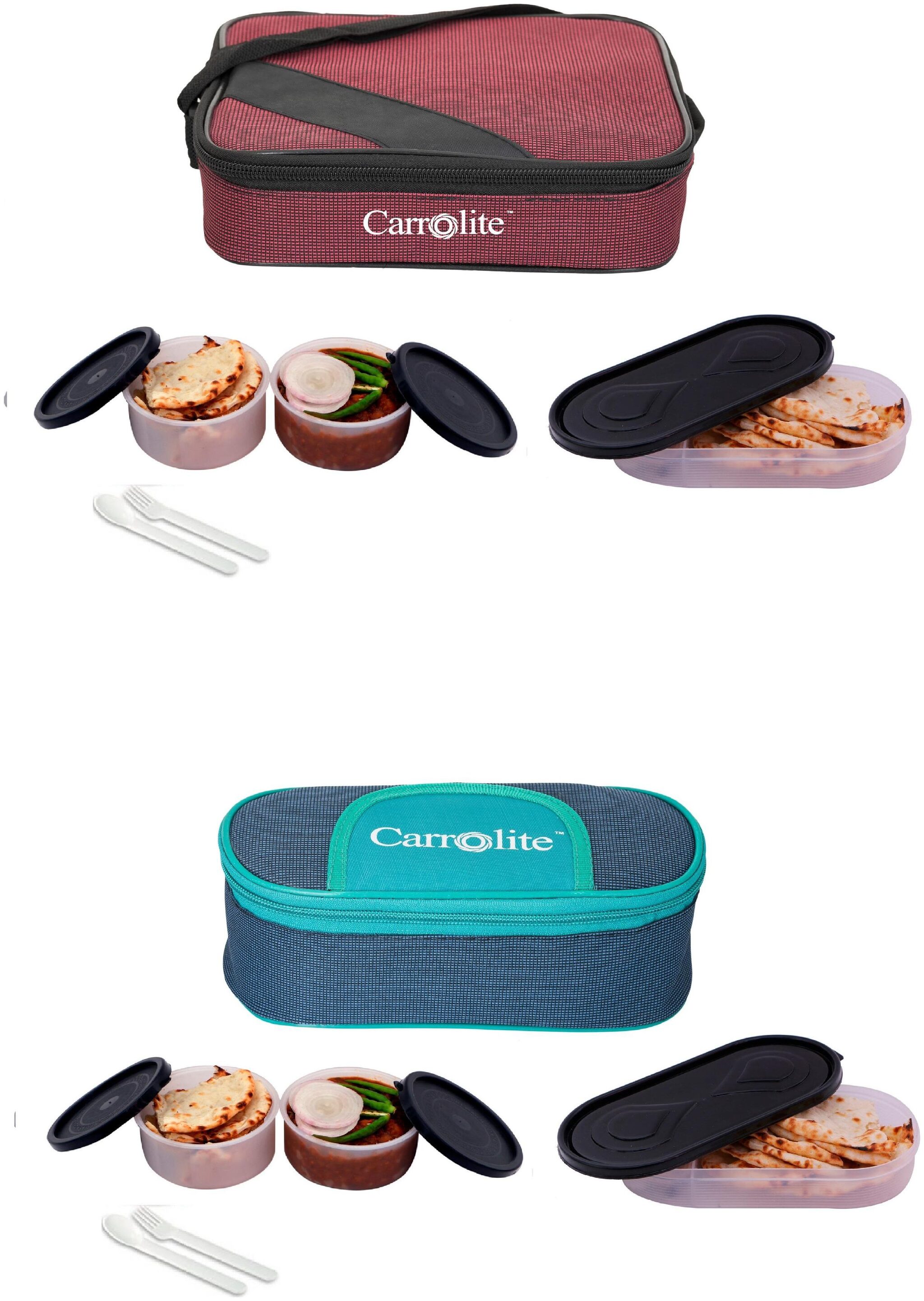 

Carrolite Assorted Lunch box ( Set of 1 1250 ml )