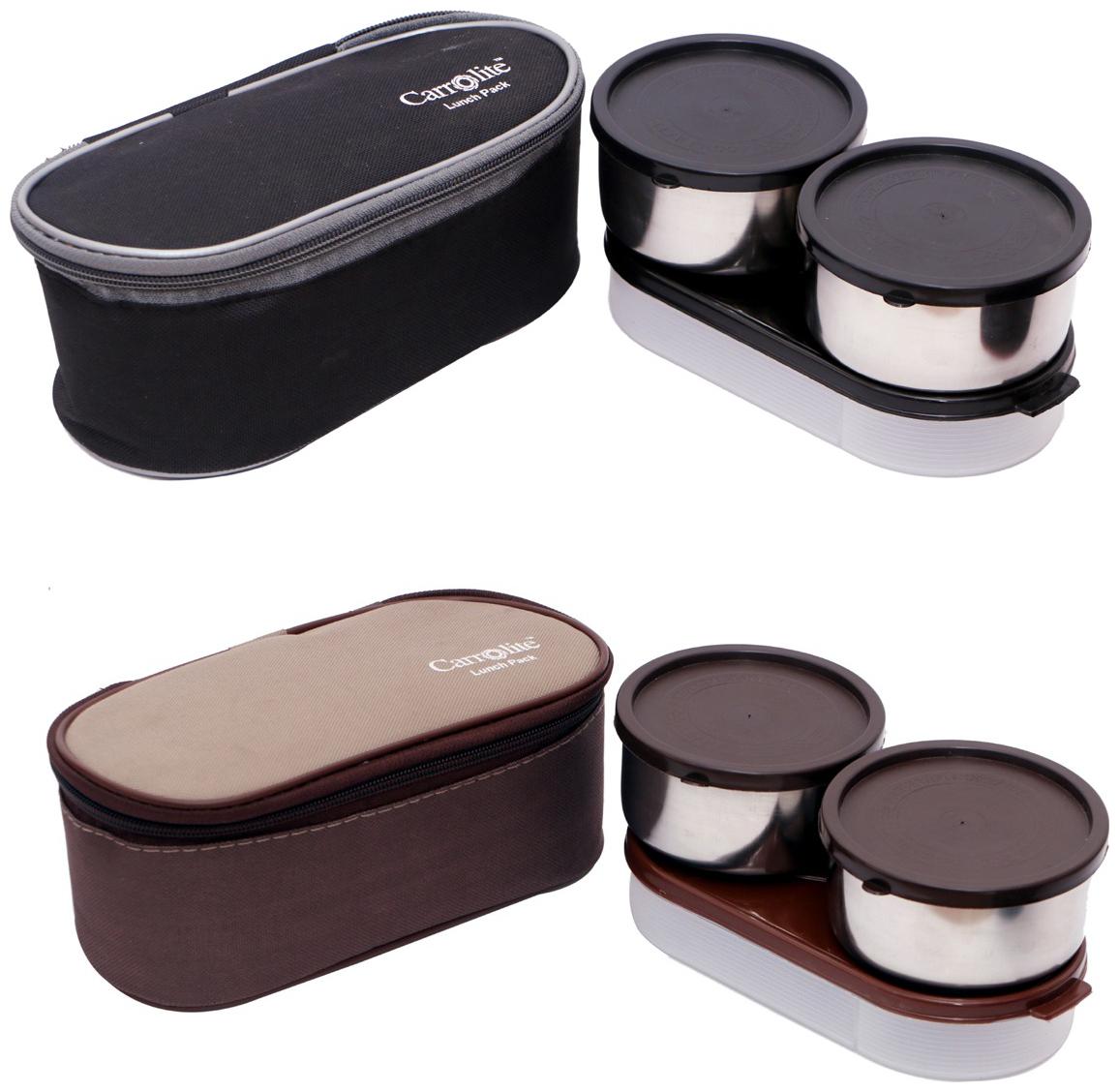 

Carrolite Assorted Lunch box ( Set of 2 1300 ml )