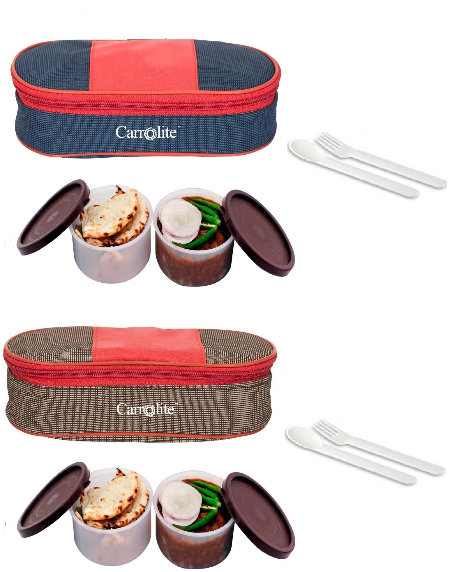 

Carrolite Assorted Lunch box ( Set of 1 800 ml )