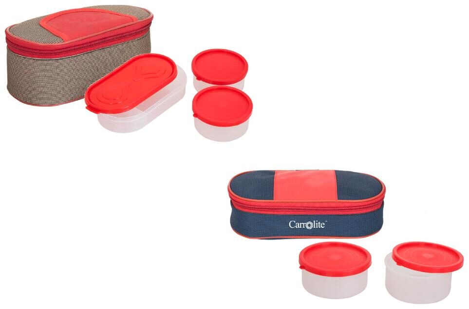 

Carrolite Assorted Lunch box ( Set of 1 1300 ml )