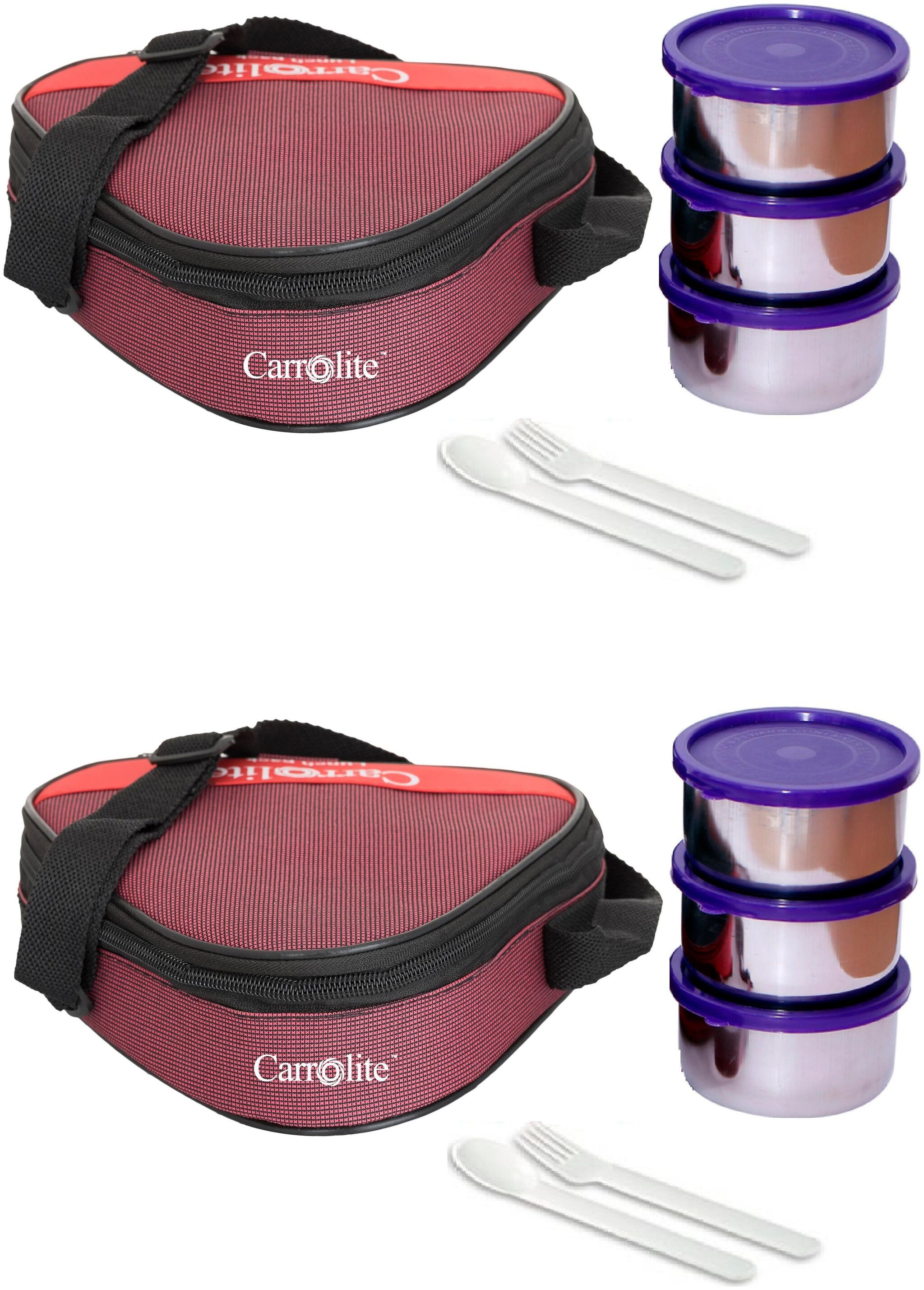 

Carrolite Maroon Lunch box ( Set of 1 1200 ml )