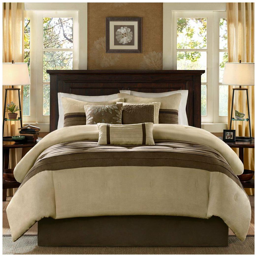Buy Comforter Set Modern Rustic Bedding Farm Brown Faux Micro
