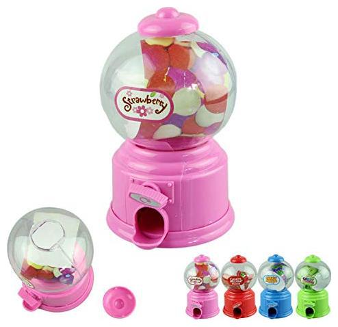 

CONNECTWIDE Cute Sweets Mini Candy Machine Bubble Gumball Dispenser Coin Bank Kids Toy Money Saving Box Gift Toys