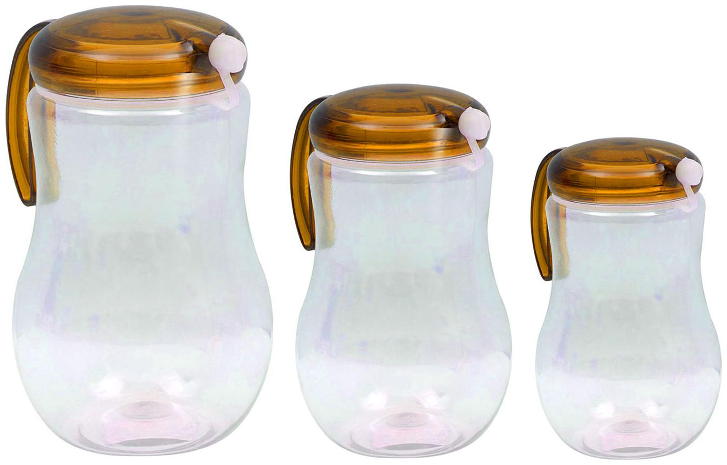 

GREENVIJI 1 l Plastic Oil Vinegar Dispensers - Set of 3