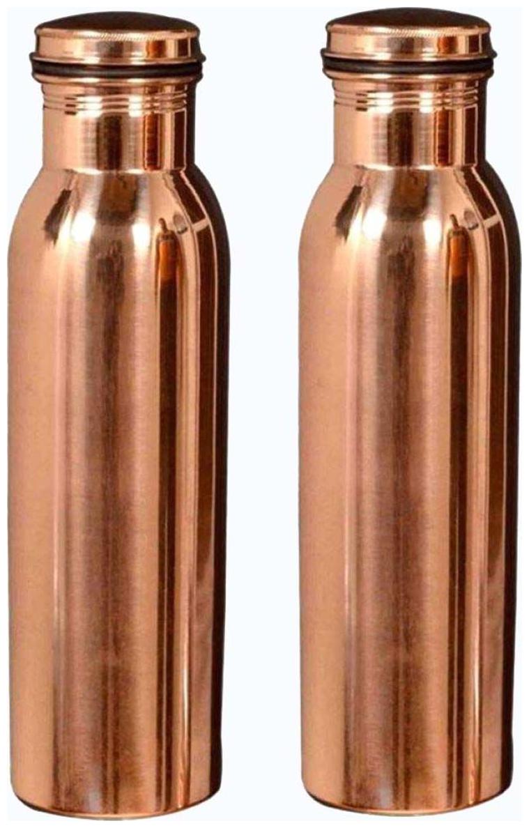 

DVM Copper Brown Water Bottle ( 1000 ml Set of 2 )