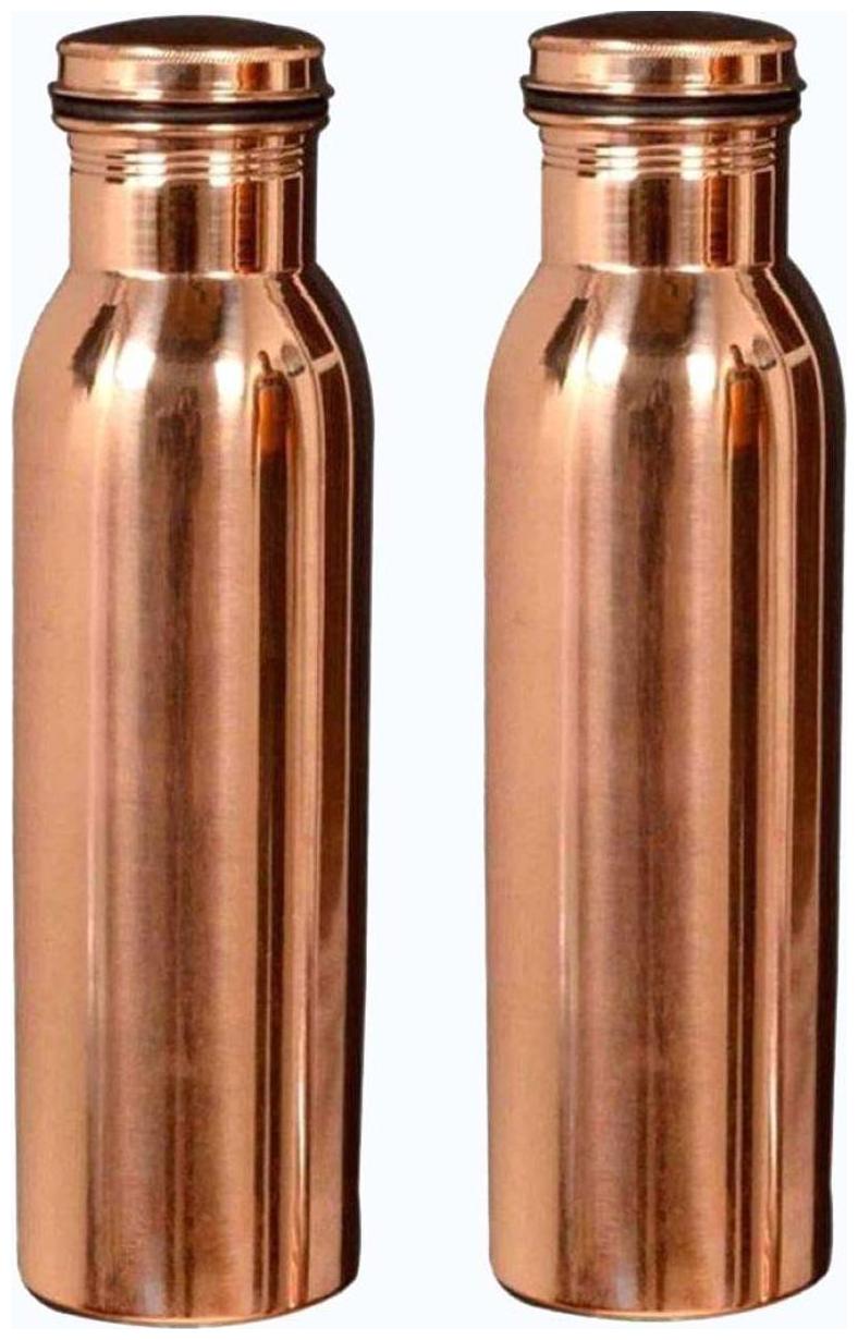 

DVM Copper Brown Water Bottle ( 1000 ml Set of 2 )