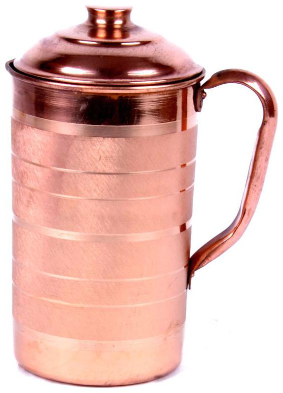 copper Water jug for dining serving by Rastogi Handicrafts