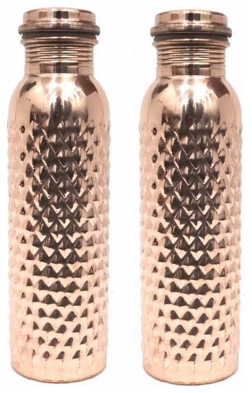 

CREDENCE VALLEY Copper Brown Water Bottle ( 950 ml Set of 2 )