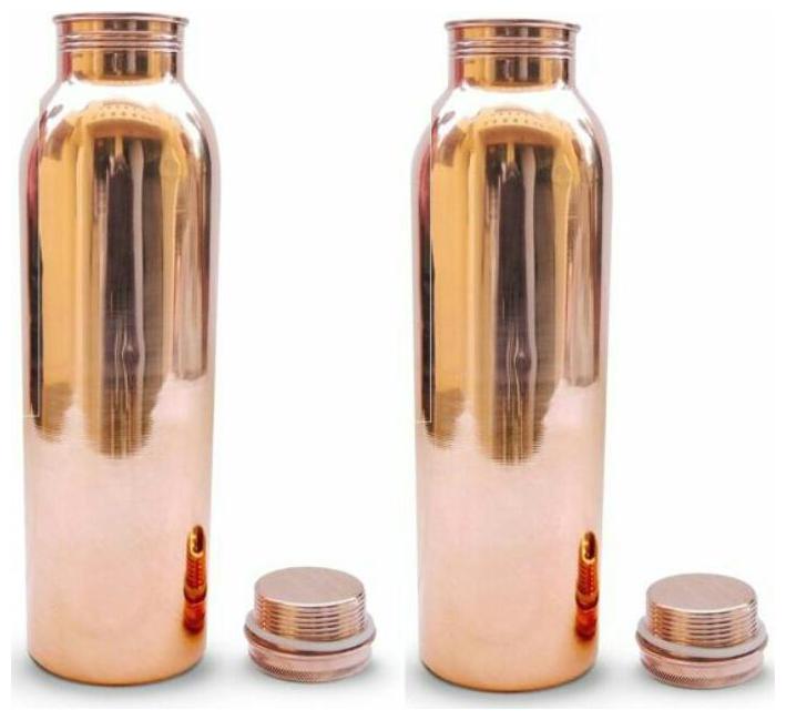 

DVM Copper Brown Water Bottle ( 1000 ml Set of 2 )
