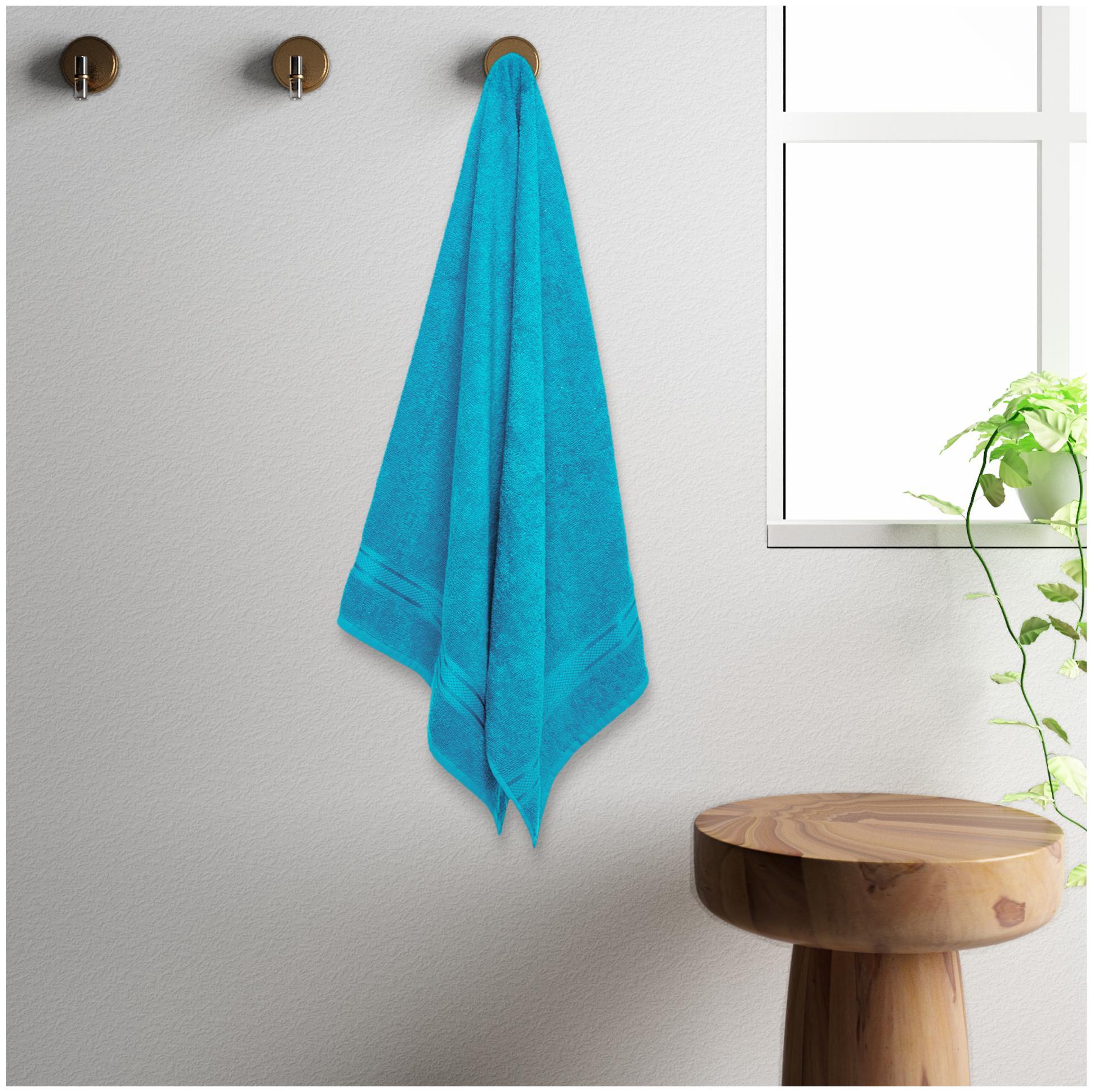 

CORE Designed by Spaces 400 GSM GSM Cotton Bath Towel ( 1 Piece Blue )