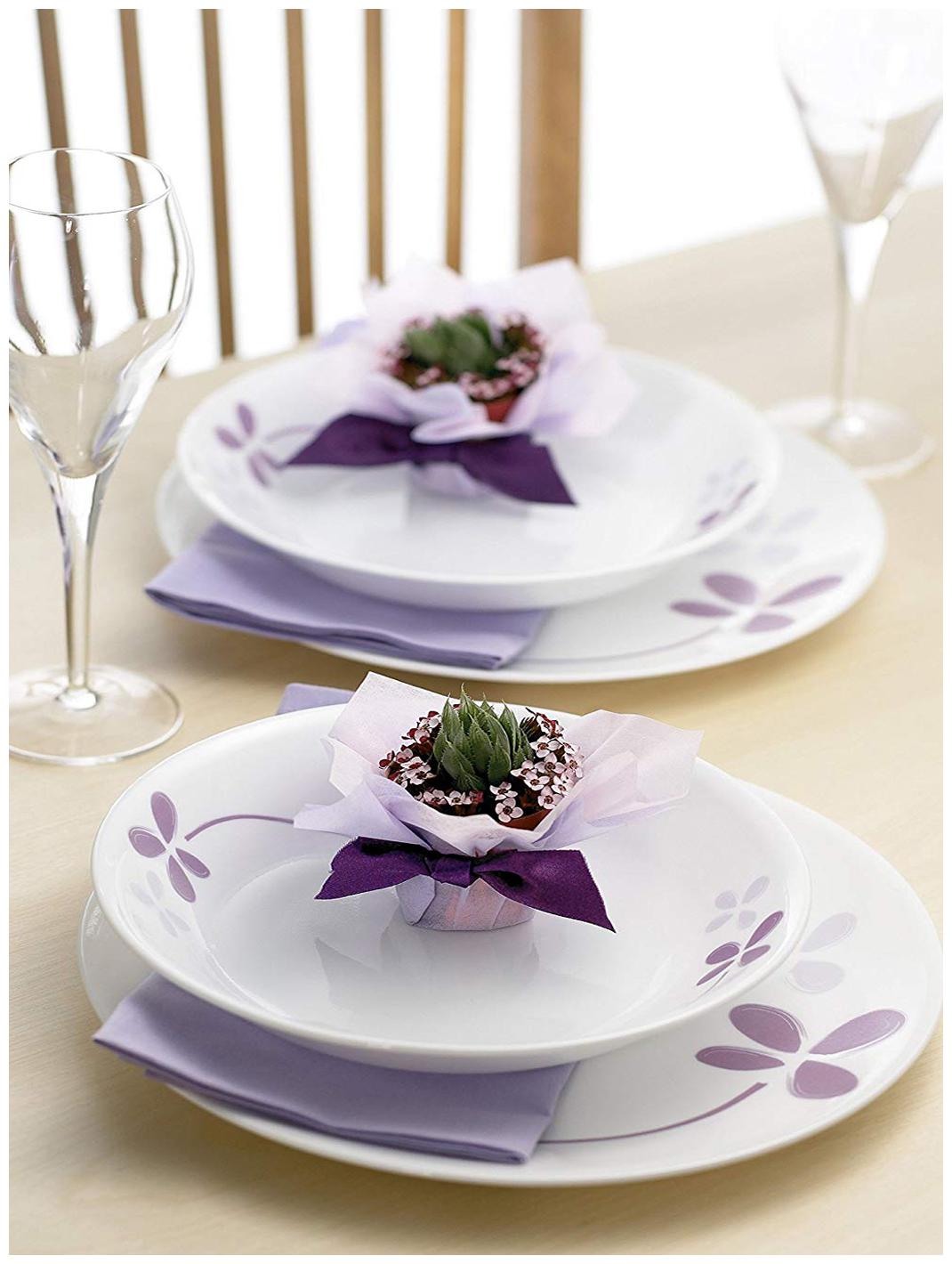 

Corelle Asia Collection 21 pcs Set - Warm Pansies