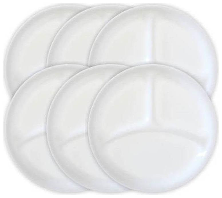 

Corelle Divided Dish 26cm Winter Frost White Pack Of 6