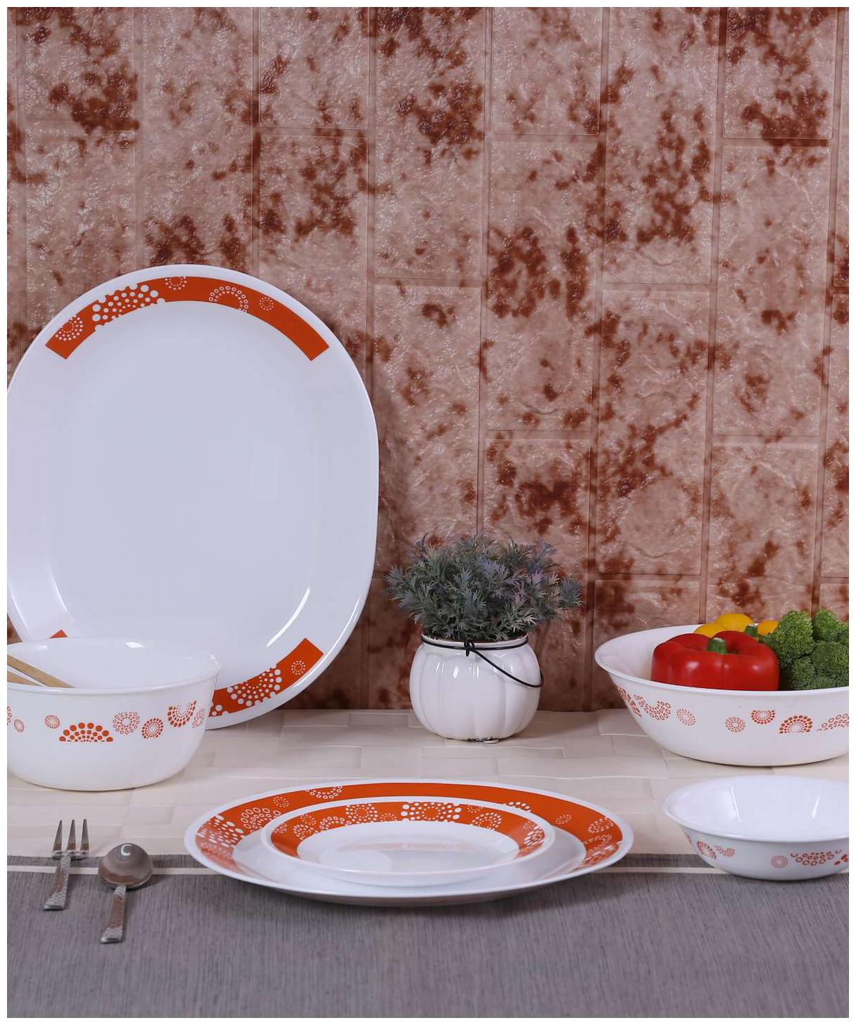 

Corelle Tickeled Pink 21pcs Dinner Set