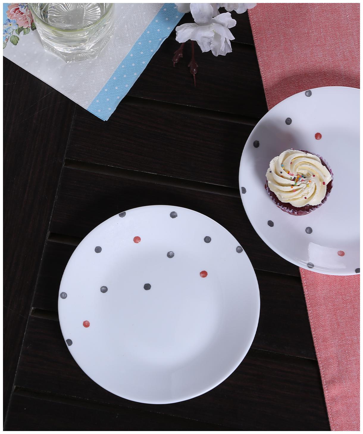 

Corelle Vive Range Polka dottie 6 pcs Small Plates