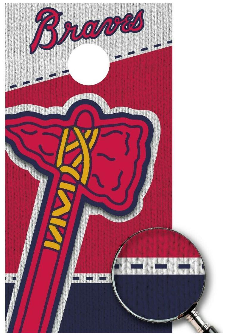 

Atlanta Braves Cornhole Boards Decal MLB Sticker Wrap Custom Vinyl Single M2242