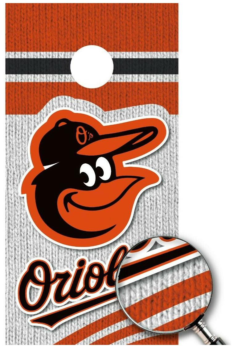 

Baltimore Orioles Cornhole Boards Decal MLB Sticker Wrap Custom Vinyl M2230