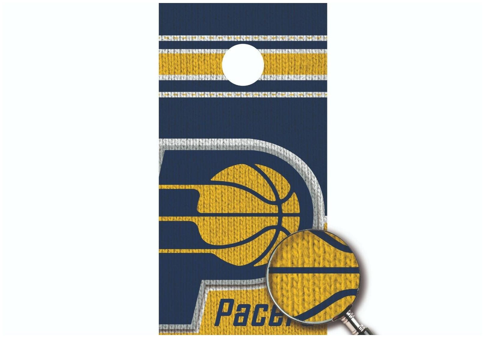 

Cornhole Wrap Indiana Pacers Decal Sticker Smooth Surface Texture Single M2196