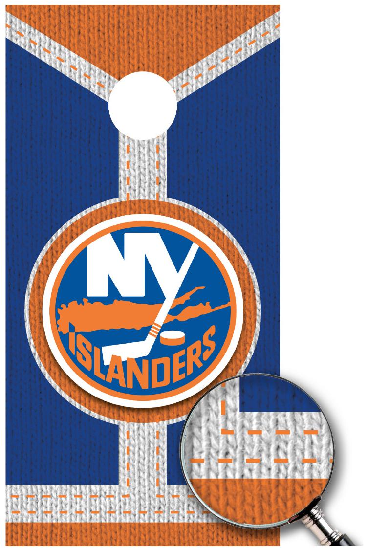 

NY Islanders Cornhole Boards Decal NHL Sticker Wrap Custom Vinyl Single M2201