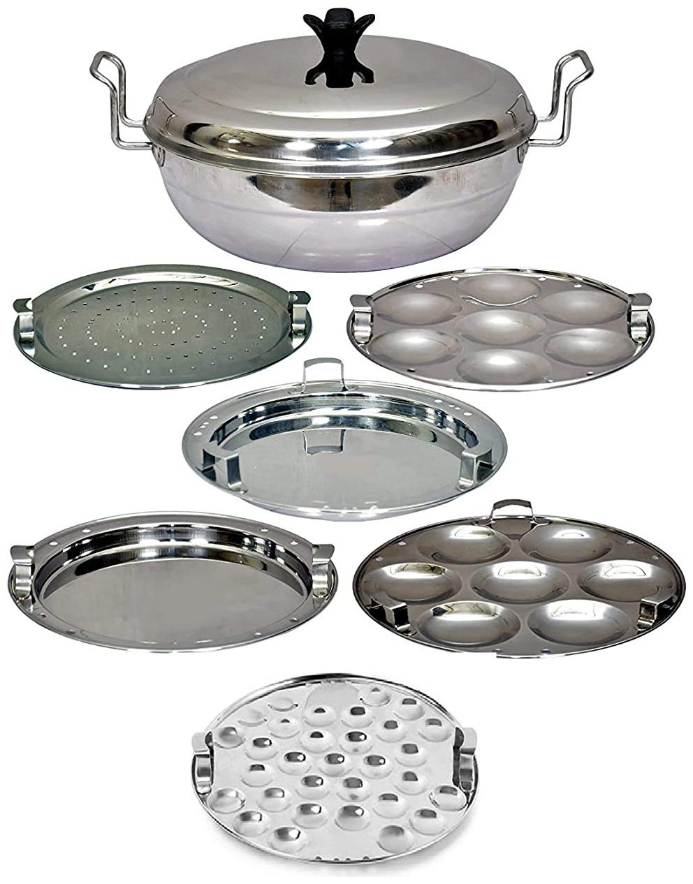 

Corporate Overseas Sandwitch Bottom Idli Cooker Idli Maker 5 In 1