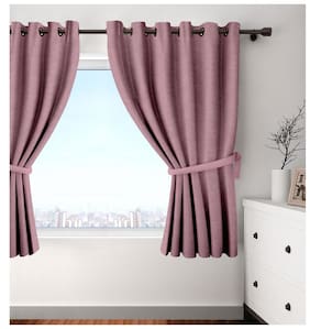 Curtains Door Window Kitchen Living Room Online At Cortina Set Of 2 Window Eyelet Curtains Solid Purple