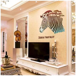 Cortina Zebra Fantasy Wall Stickers