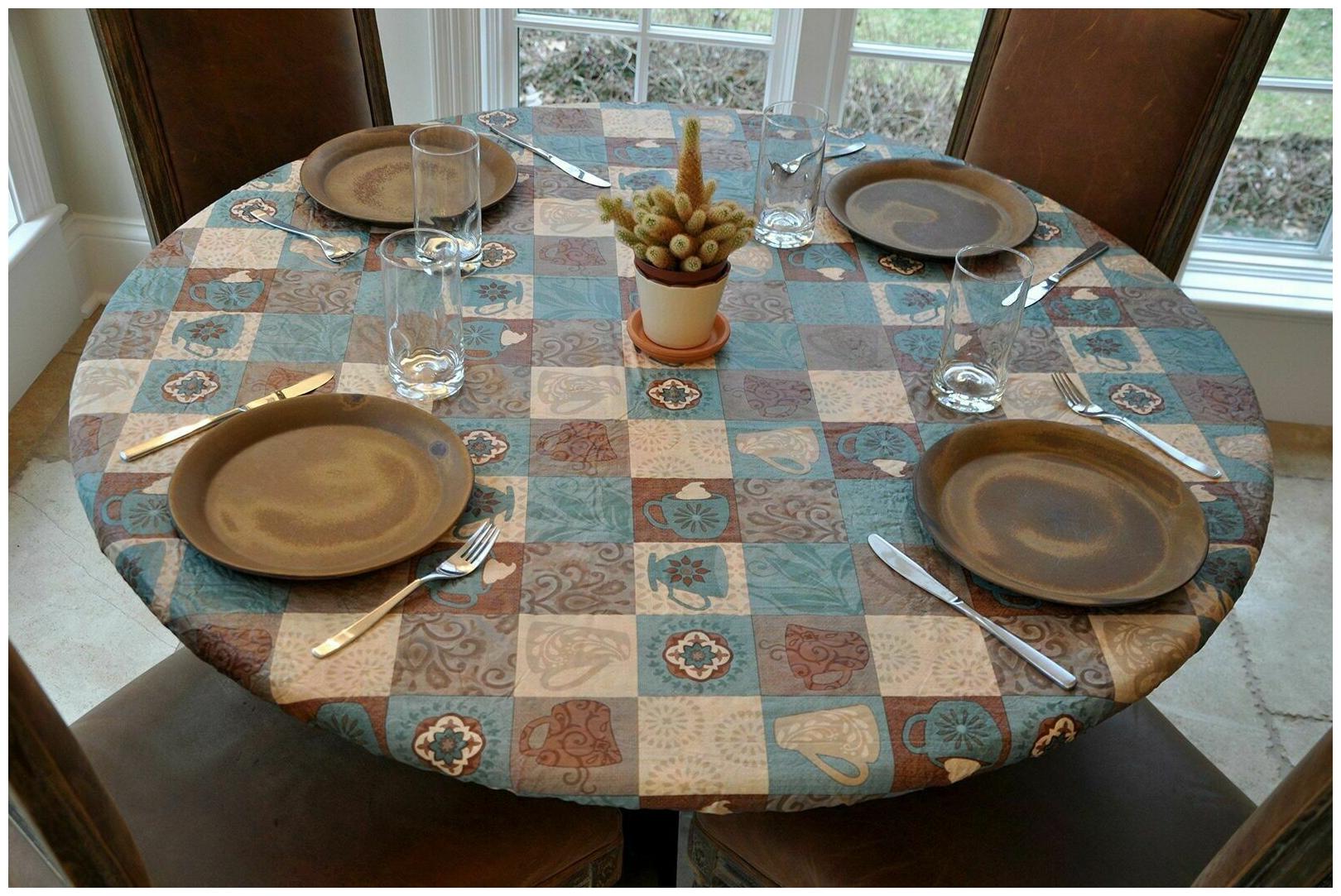 

Covers For The Home Deluxe Elastic Edged Flannel Backed Vinyl Fitted Table Co