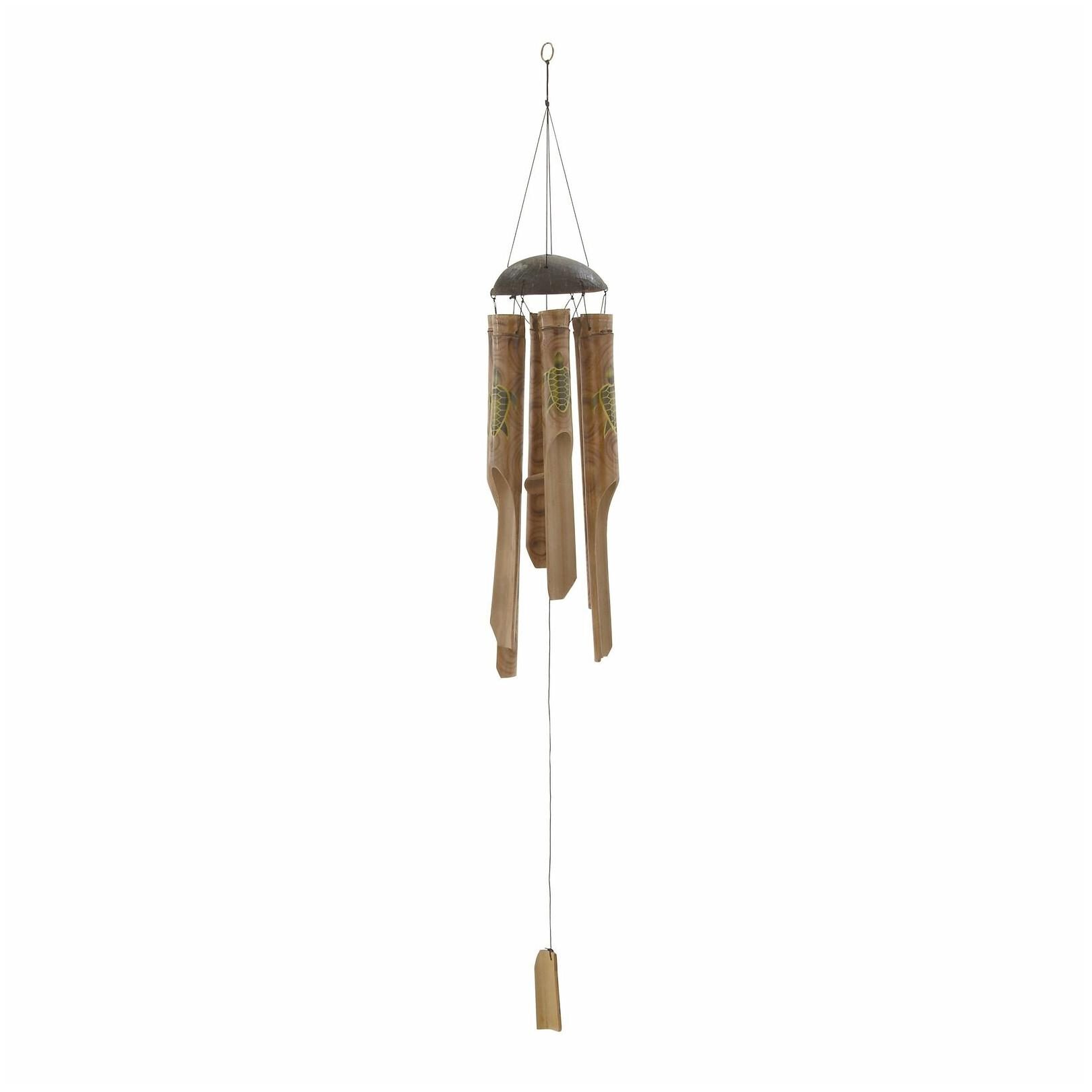 

Crafted Bamboo Windchime 5 inches wide x 43 inches high Brown