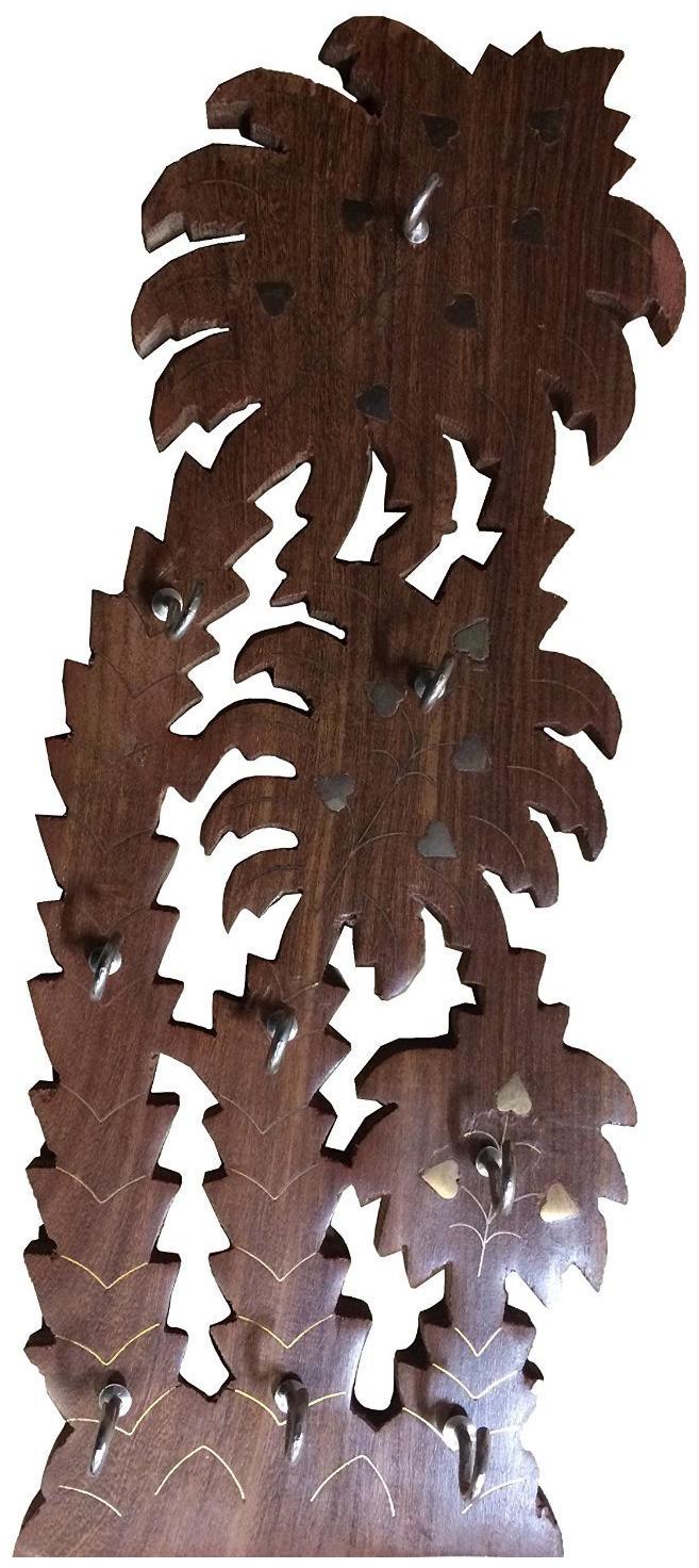 

CraftShoppee Wooden tree Shape Key Holder Key Stand for Wall Hanging