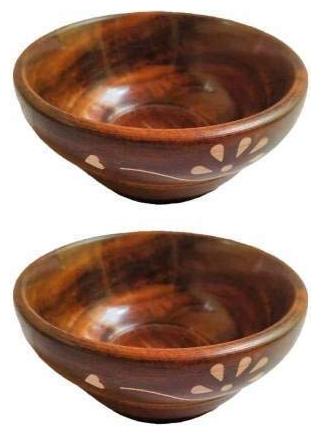 

Craftshoppee Wooden Handmade Bowls Snacks Bowls Serving Bowls Set of 2