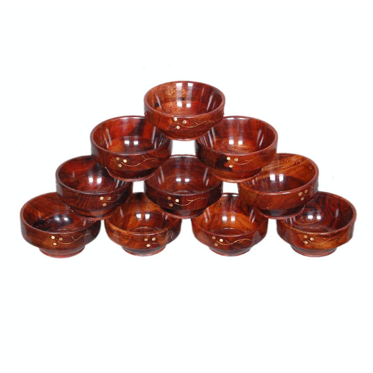 

Craftshoppee Wooden Soup Bowl Set of 10